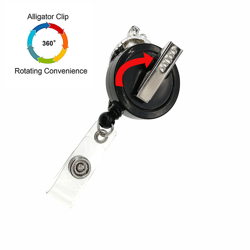 HERO” white doctor Badge Reels Retractable ID Badge Holder is a perf – Fuhua